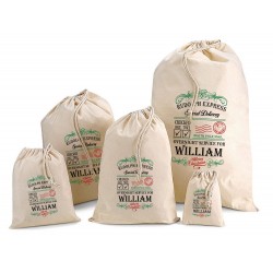 Personalised Santa Sack & Gift Bags - William Design